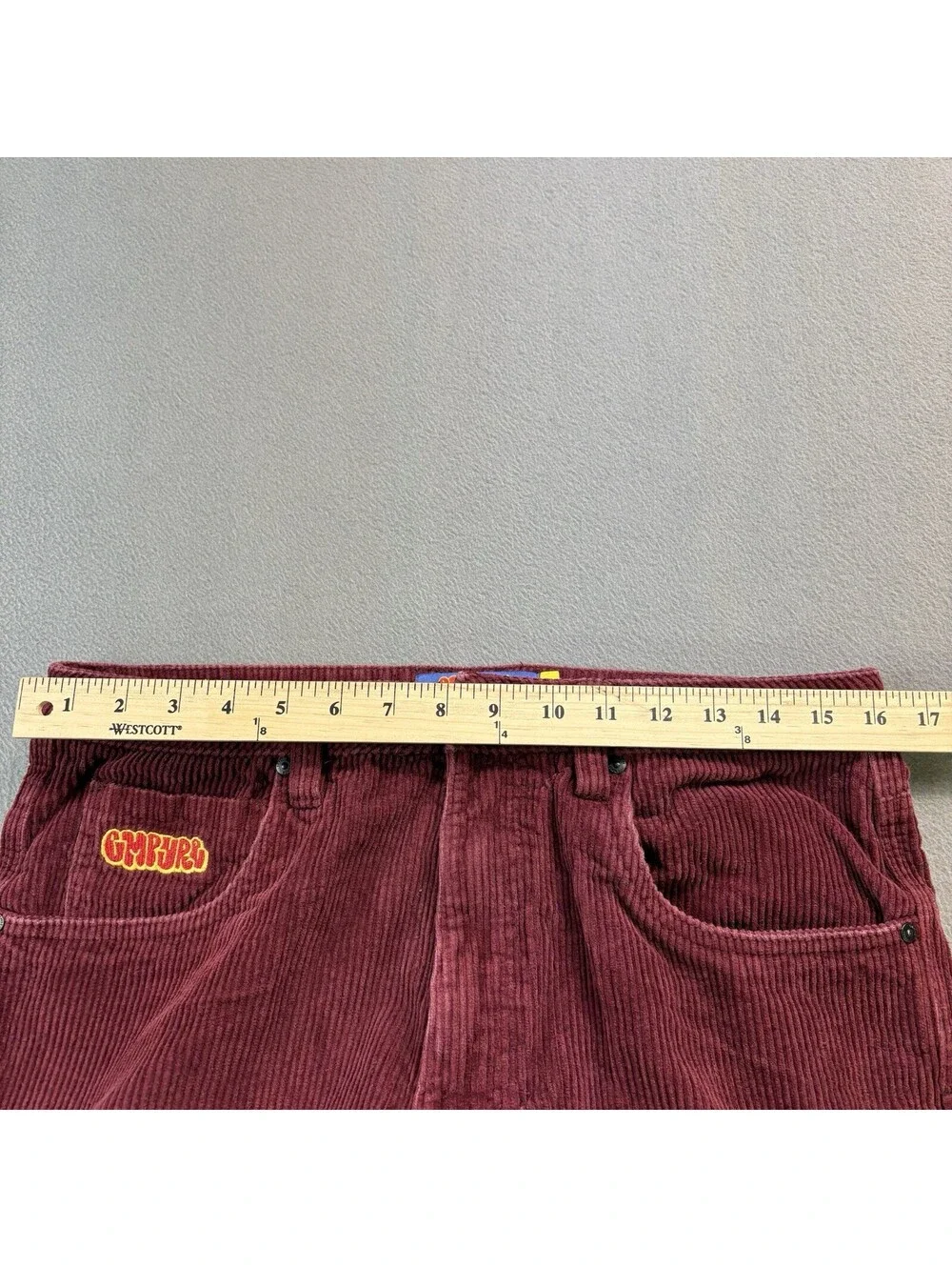 Empyre Corduroy Pants Size 32x29 in. Burgundy